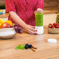 Teesa TSA3543 Prenosný mixér na smoothie 450 ml, 100 W, biely