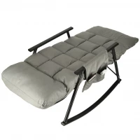 KIK KX3081 Zahradní houpací křeslo s matrací, 100 kg, šedá