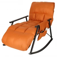 KIK KX3081 Záhradné hojdacie kreslo s matracom, 100 kg, oranžové