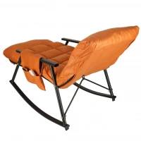 KIK KX3081 Záhradné hojdacie kreslo s matracom, 100 kg, oranžové