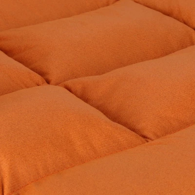 KIK KX3081 Záhradné hojdacie kreslo s matracom, 100 kg, oranžové