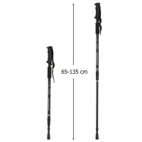 KIK KX3085 Trekové hole skládací s příslušenstvím HQ, 2 ks černá