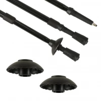 KIK KX3085 Trekové hole skládací s příslušenstvím HQ, 2 ks černá