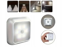 Verk 27412 LED osvetlenie so senzorom pohybu 6 LED diód, studená biela, biela