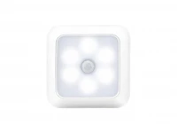 Verk 27412 LED osvetlenie so senzorom pohybu 6 LED diód, studená biela, biela