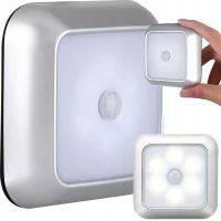 Verk 27412 LED osvetlenie so senzorom pohybu 6 LED diód, studená biela, biela