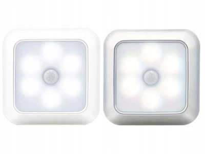 Verk 27412 LED osvetlenie so senzorom pohybu 6 LED diód, studená biela, biela