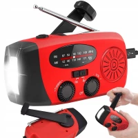 Verk 27285 Solární rádio s dynamem, LED osvětlením a powerbankou, černé