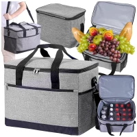 Verk 14612 Termotaška na pláž, piknik, 16 l, šedá