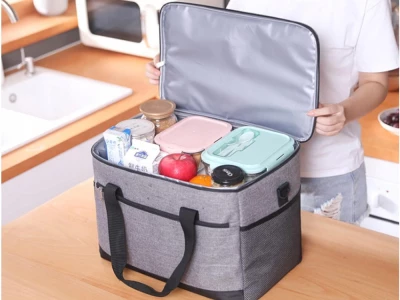 Verk 14612 Termotaška na pláž, piknik, 16 l, šedá