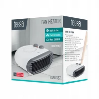  Teesa TSA8027 Teplovzdušný ventilátor plochý, 2000 W, bílý