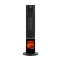 Teesa TSA8062 Teplovzdušný ventilátor s imitáciou krbu 800/2000W, čierny
