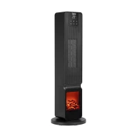 Teesa TSA8062 Teplovzdušný ventilátor s imitáciou krbu 800/2000W, čierny