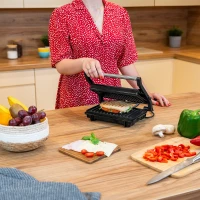 Teesa TSA3234 Kontaktní gril Panini, toustovač, 1000 W, nerez