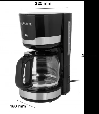 Teesa TSA4006 Kávovar na překapávanou kávu AROMA 100, 1,5L, 1000 W, černá