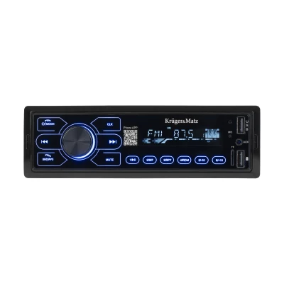 Autorádio Kruger&Matz KM2013 s Bluetooth, DIN, USB, AUX, Jack 3,5 mm