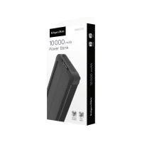Kruger&Matz KM0910 Solární powerbanka 10 000 mAh, 3 koncovky, černá