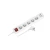 Rebel Predlžovací kábel 5 x zásuvka + 2 x USB + vypínač, 3 m, biely