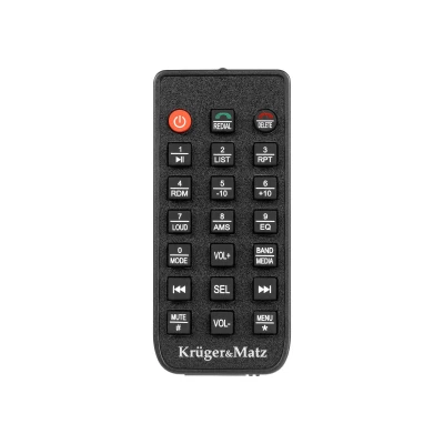Kruger&Matz KM2012 Autorádio MP3, WMA, FLAC, DIN, USB, AUX, Jack 3,5 mm