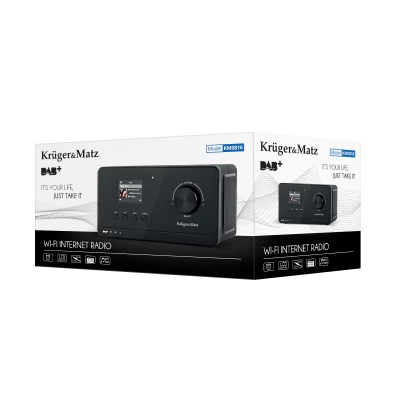 Kruger&Matz KM0816 Prenosné rádio, Wi-Fi, FM, DAB+, čierne