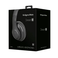 Kruger&Matz KM0651 Bezdrátová sluchátka, Street 3, Bluetooth: 5.3, 400 mAh, černá