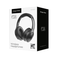 Kruger&Matz KM0663 Bezdrátová sluchátka F3A s ANC, Bluetooth 5, 500 mAh, černá