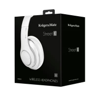 Kruger&Matz KM0653 Bezdrôtové slúchadlá, Street 3, Bluetooth: 5.3, 400 mAh, biele