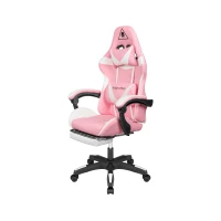 Kruger&Matz KM0790 Herní židle s podnožkou GX-150, bílorůžová