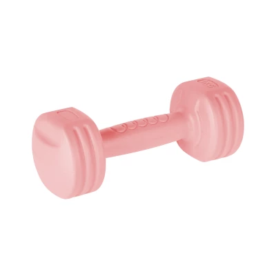 Rebel RBA-2305 Fitness činky jednoručky 2 x 1 kg, světle růžové