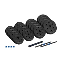 Rebel RBA-2301 Nastavitelné činky s konektorem 2 x 15 kg, černomodré