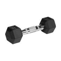 Rebel RBA-2325-02 Pogumované litinové činky HEX 2 x 2 kg