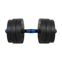 Rebel RBA-2300 Nastavitelné činky s konektorem 2 x 10 kg, černomodré