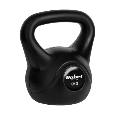Rebel RBA-2313 Kettlebell Active 6 kg, černý