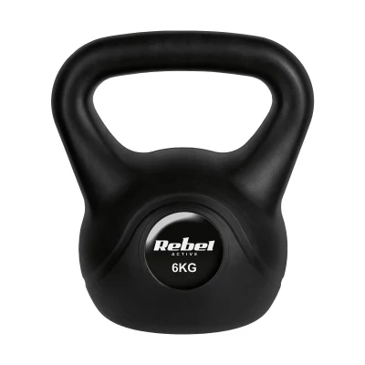 Rebel RBA-2313 Kettlebell Active 6 kg, černý