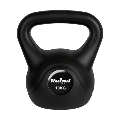 Rebel RBA-2315 Kettlebell Active 10 kg, černý