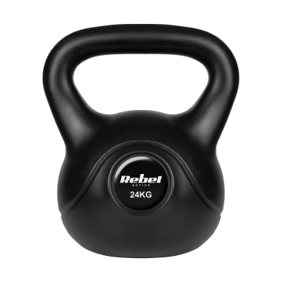 Rebel RBA-2322 Kettlebell Active 24 kg, černý
