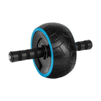 Rebel RBA-3060 Posilovací kolečko s podložkou AB Wheel AB-1, černomodré