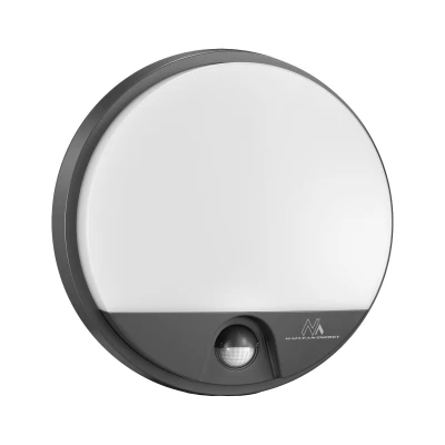 Maclean URZ3506 Nástěnné LED svítidlo se senzorem pohybu MCE291, 4000K, 15W, šedé