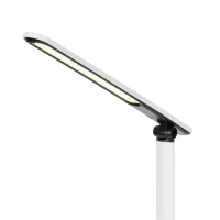 Rebel KOM1019 Stolní lampa s hodinami, 72 LED, bílá