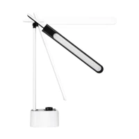 Rebel KOM1019 Stolní lampa s hodinami, 72 LED, bílá