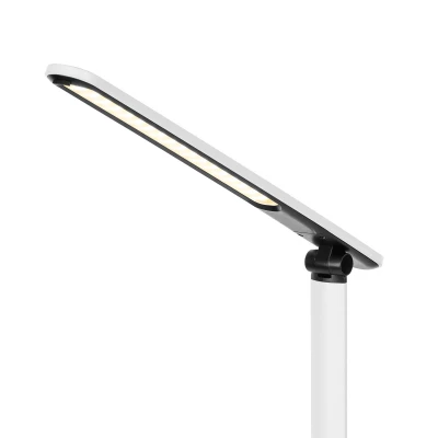Rebel KOM1019 Stolní lampa s hodinami, 72 LED, bílá