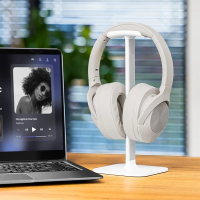 Kruger&Matz KM0672-G Bezdrôtové slúchadlá F2, Bluetooth 5.3, 400 mAh, sivé