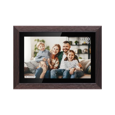 Kruger&Matz KM1102 Digitální fotorámeček Frameo WiFi, 10,1 palců, dekor dřeva