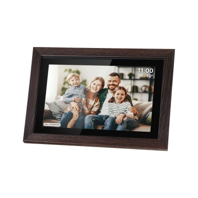 Kruger&Matz KM1102 Digitální fotorámeček Frameo WiFi, 10,1 palců, dekor dřeva