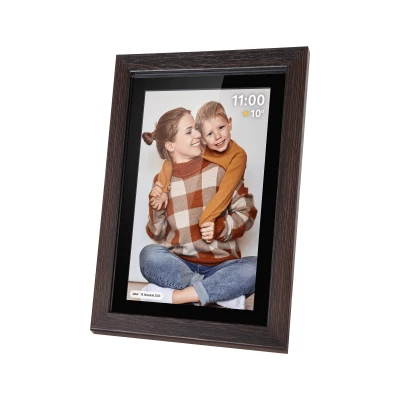 Kruger&Matz KM1102 Digitální fotorámeček Frameo WiFi, 10,1 palců, dekor dřeva