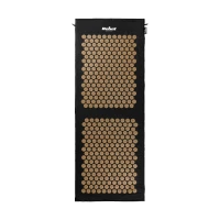 Rebel RBA-6003-GL Akupresúrna masážna podložka XXL + vankúš 130 x 50 cm, čierna a zlatá