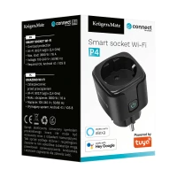 Kruger&Matz KM2202-B Smart zásuvka Connect P4 WiFi Tuya, černá