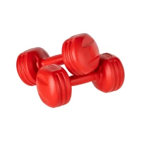 Rebel RBA-2308 Fitness činky jednoručky 2 x 3 kg, červené 
