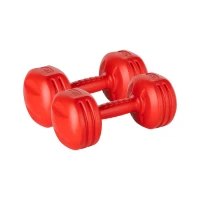 Rebel RBA-2308 Fitness činky jednoručky 2 x 3 kg, červené 