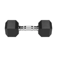 Rebel RBA-2325-08 Pogumované litinové činky HEX 2 x 8 kg